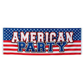 Polyester banner 'American party' 220cm